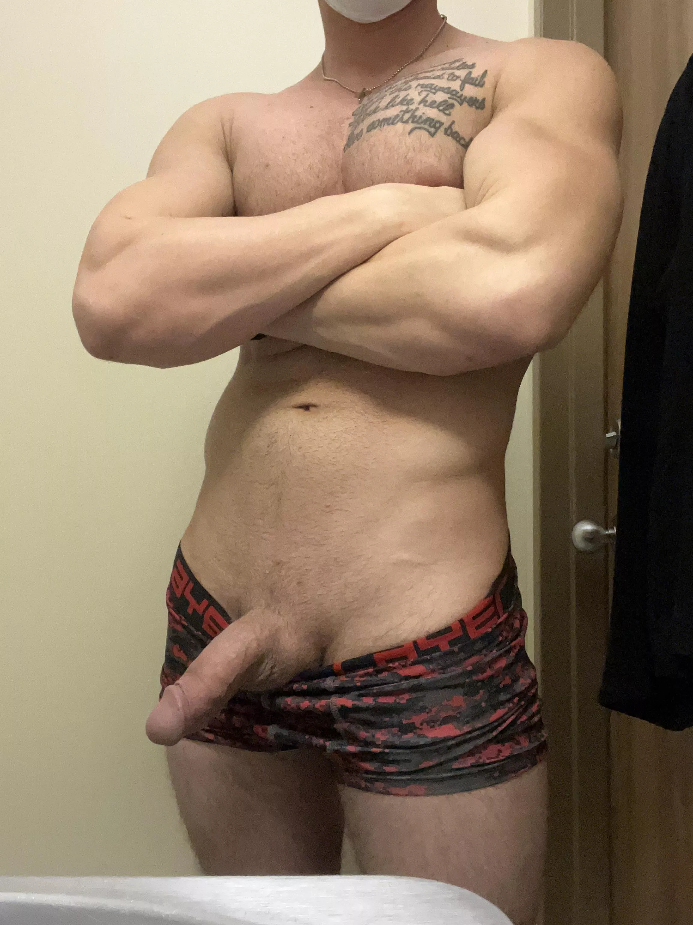 Big semi…mostly soft. Supported up by the waistband haha posted by Jvader1939