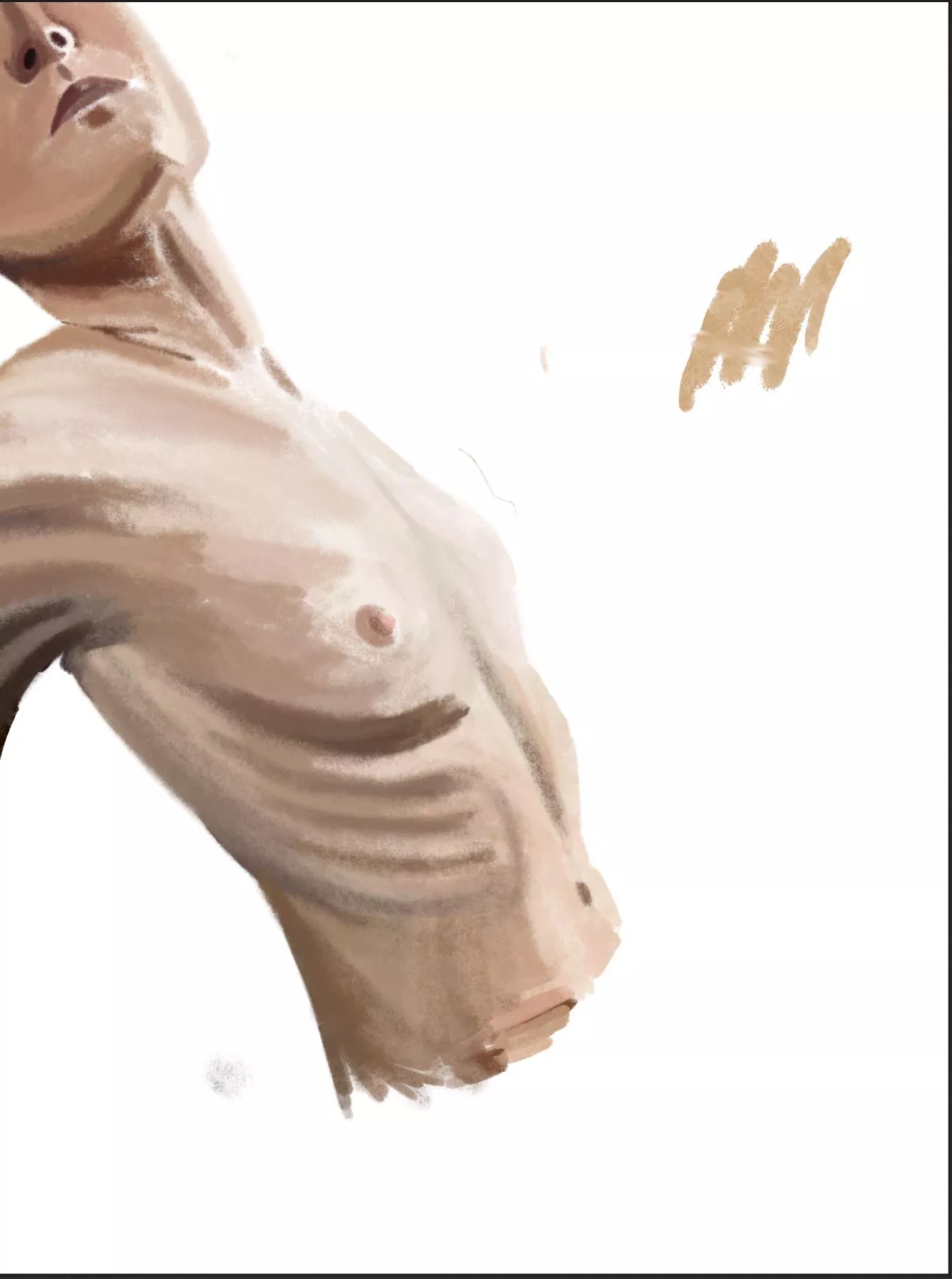 Charcoal on procreate posted by waterbottle0211