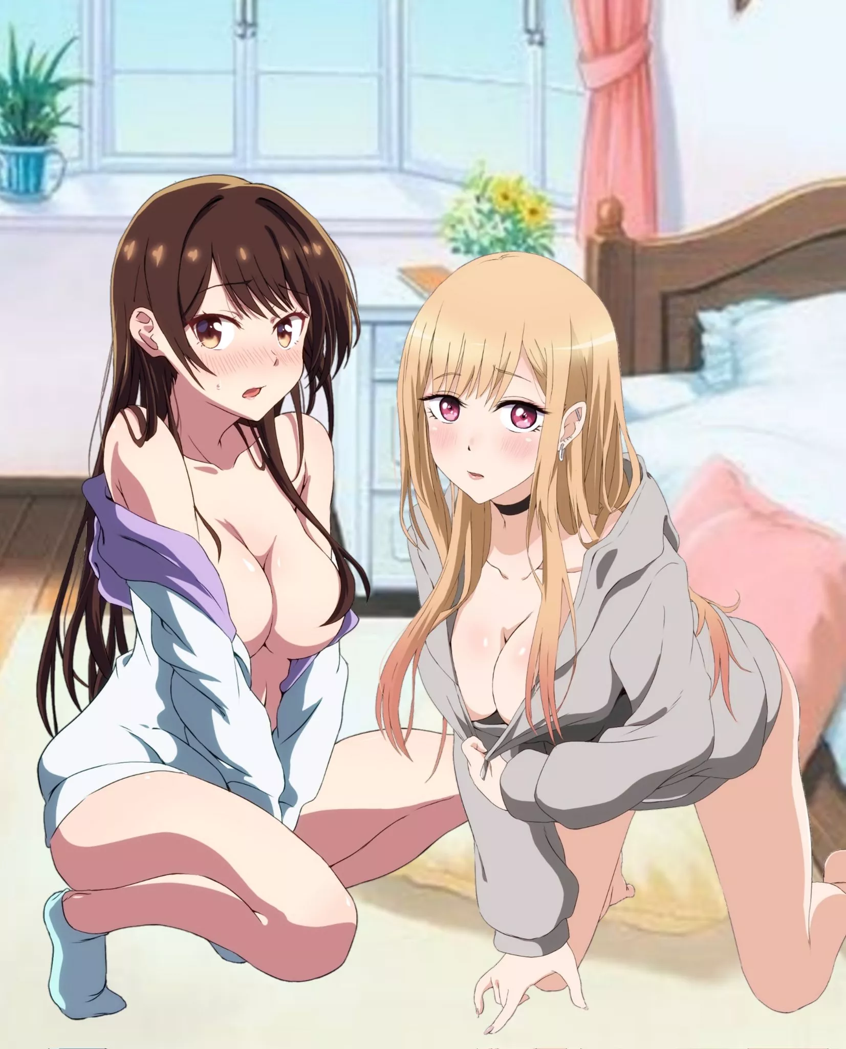 Chizuru and Marin doing a Collab (By AnimeHxheros) [My Dressed-up Darling] posted by queshu22