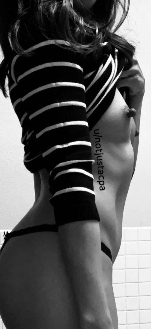 Does this black and white side profile show my Filipina nipples well? by Notjustacpa