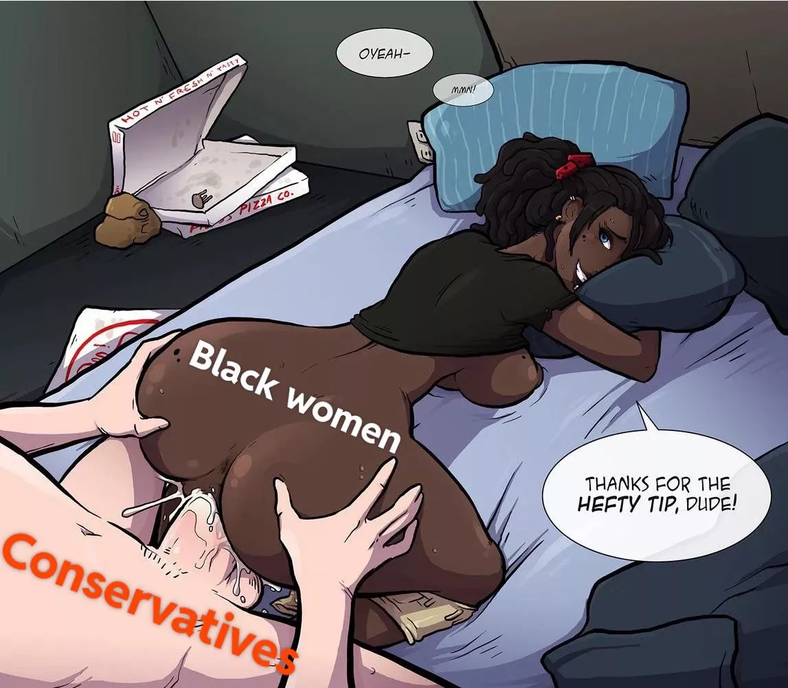 Don’t forget to worship white men during Black History Month ladies 🥰🇺🇸 posted by Cynical_Kitt3n