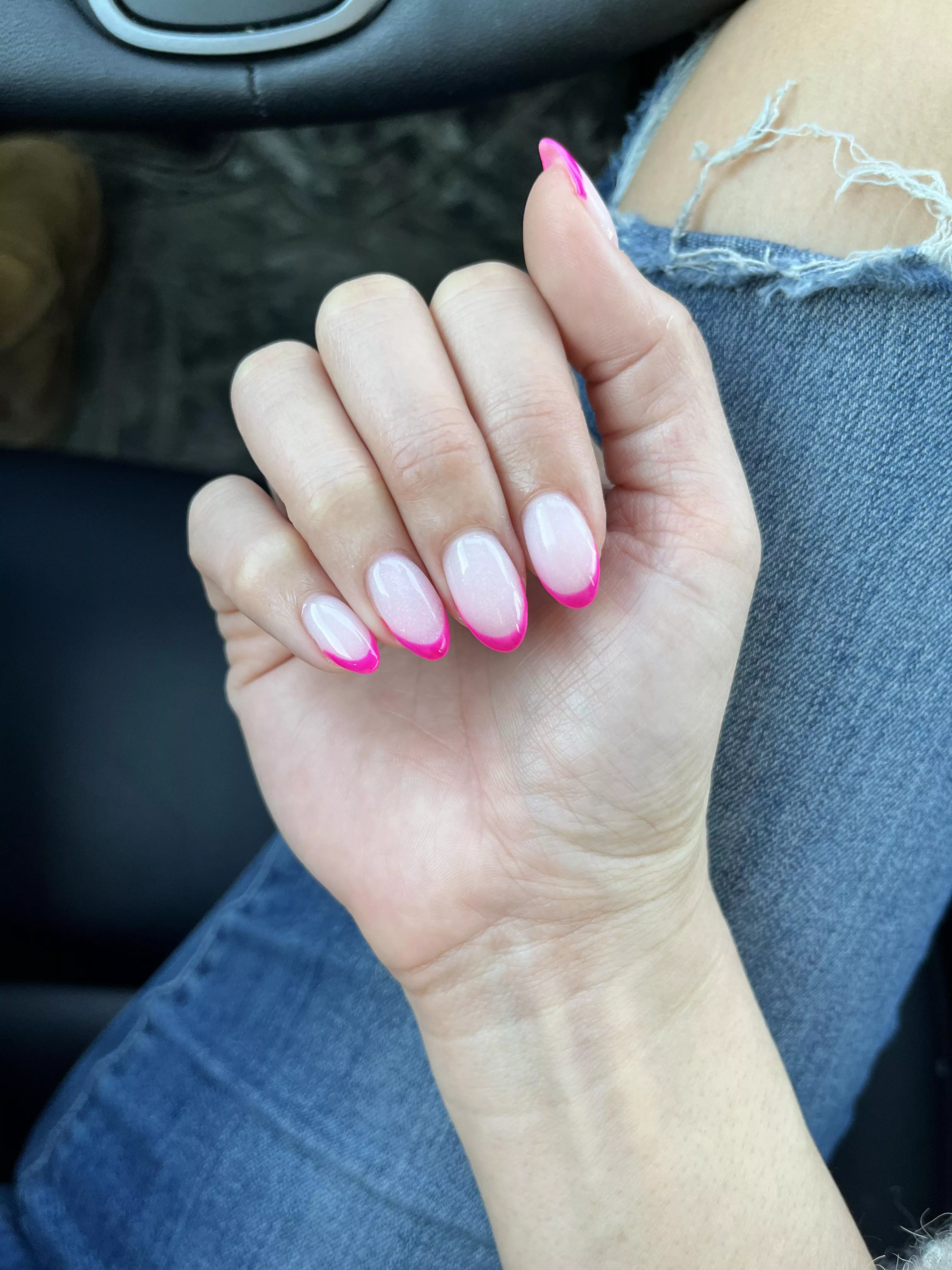 First time hot pink. 💅🏻 posted by SumAsianChick