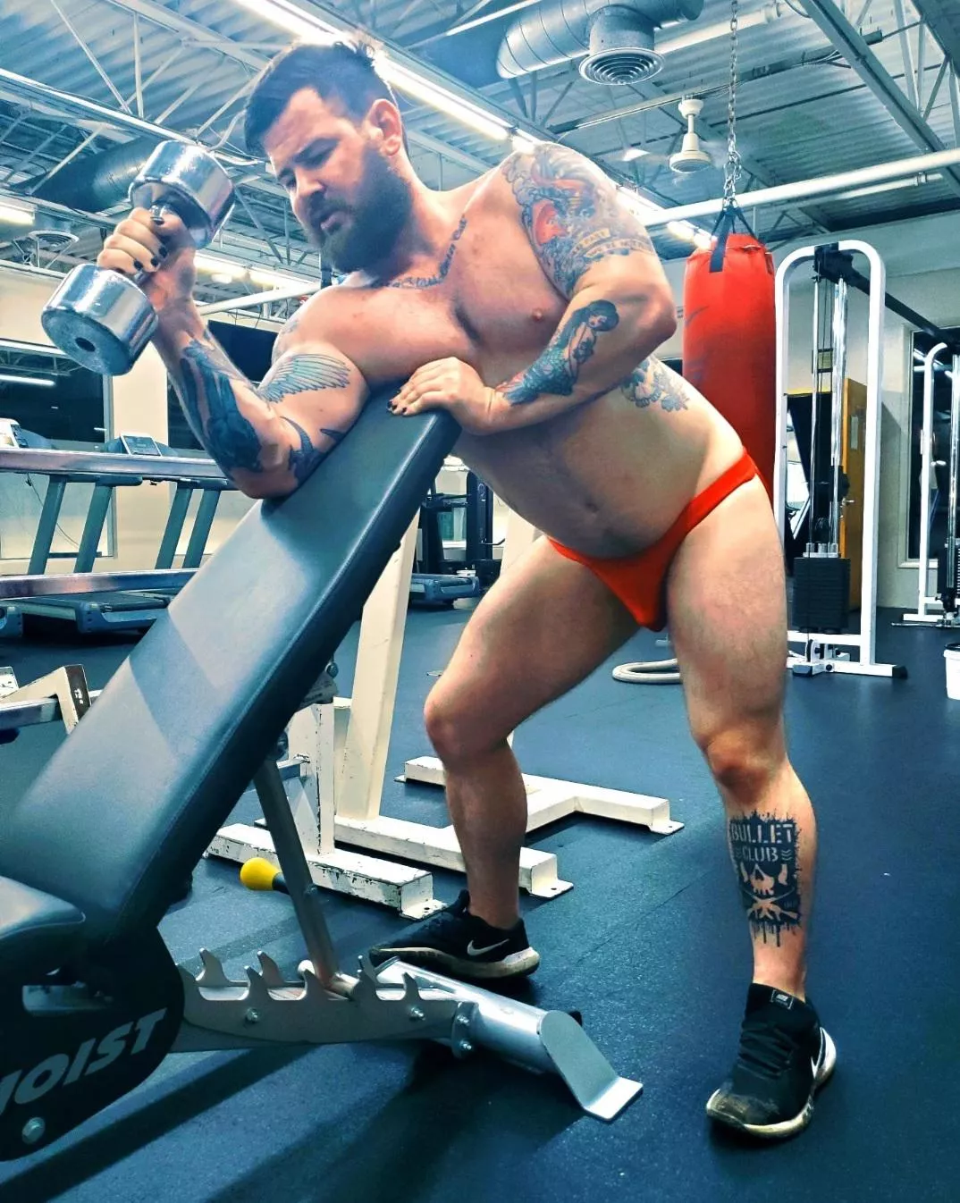 Flashback Friday to when it got too hot at the gym posted by underwearempire