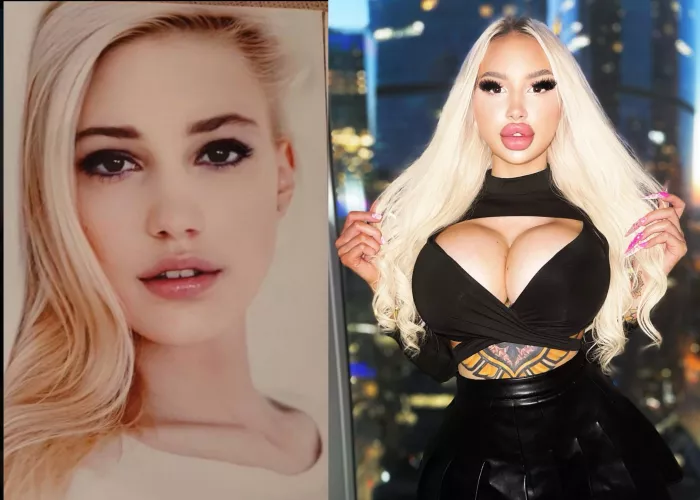 From cute girl to mega bimbo by Impossible-Reply5220