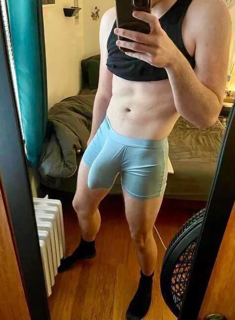 Hiding it at the gym is tough posted by ButtholeSurfer19