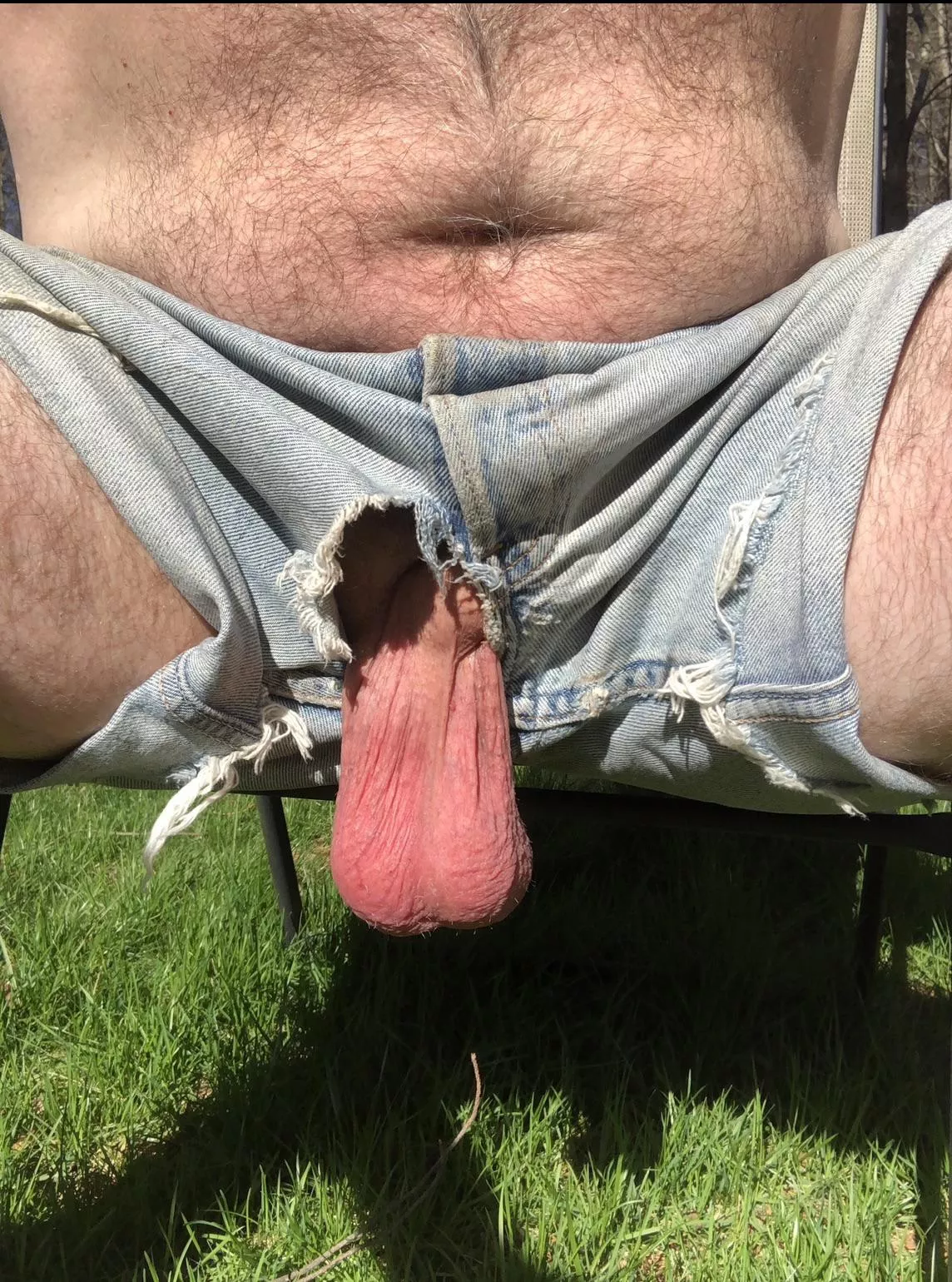 I love letting the hot summer sun roast my low hanging balls😎 posted by Getyeryaa