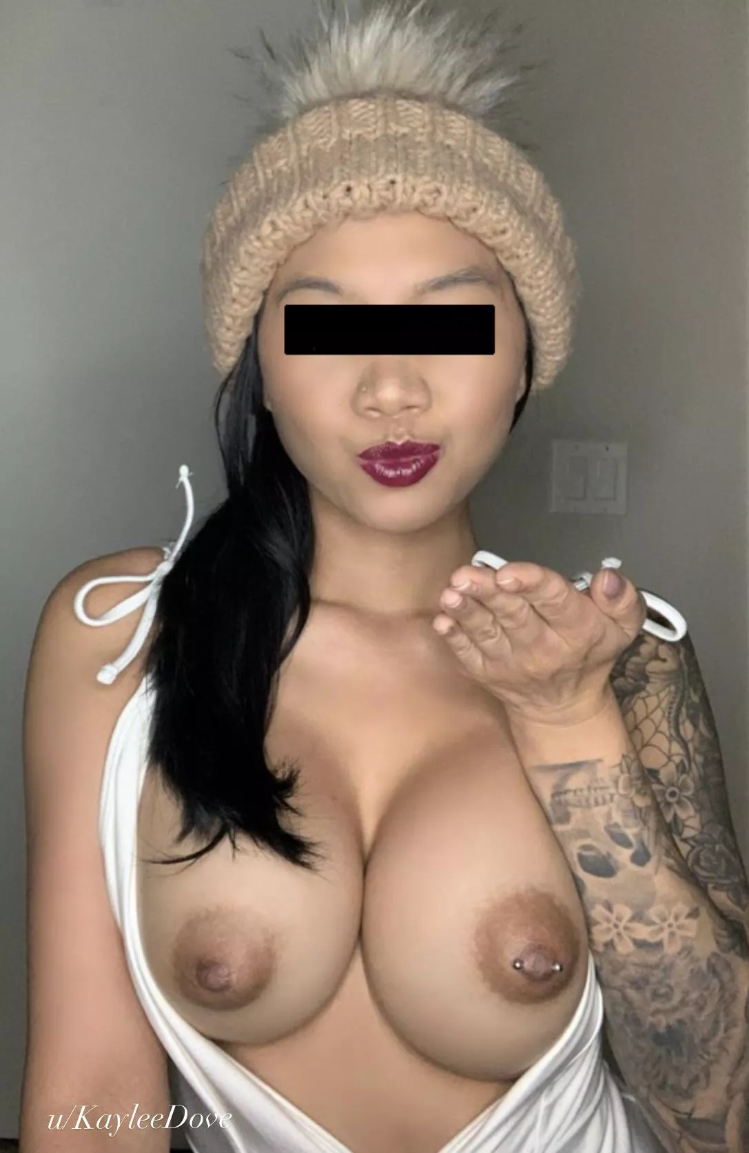 I welcome all loads 💦 Here’s an open invitation to cum all over my Asian tits 😘 posted by KayleeDove