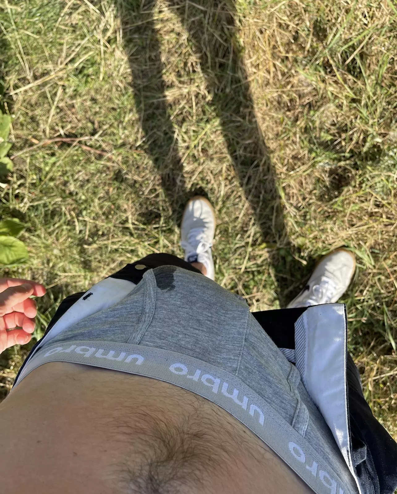 Leaking in my boxers in the park 😈 DM me if you want them 💦 posted by yourladolly