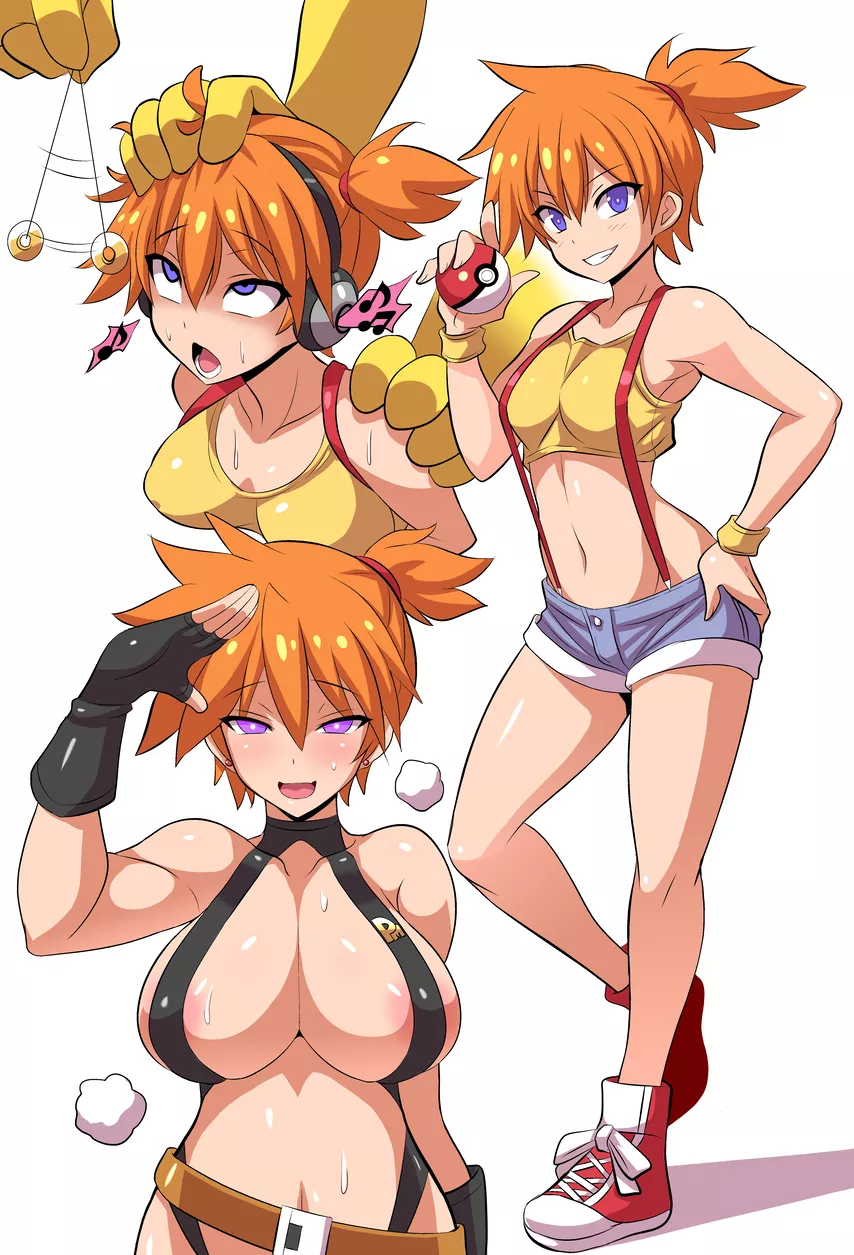 Misty's transformation [Konno Tohiro] [Pokemon] posted by AngryStar42