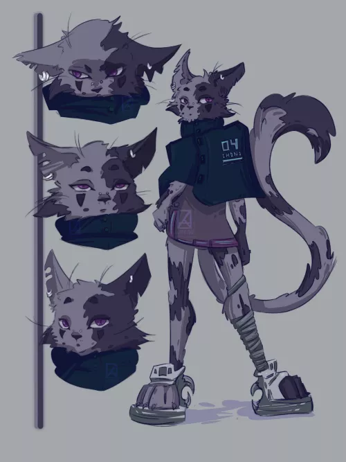 My first furry art ! Should I make more chara designs ? by kanhoe09