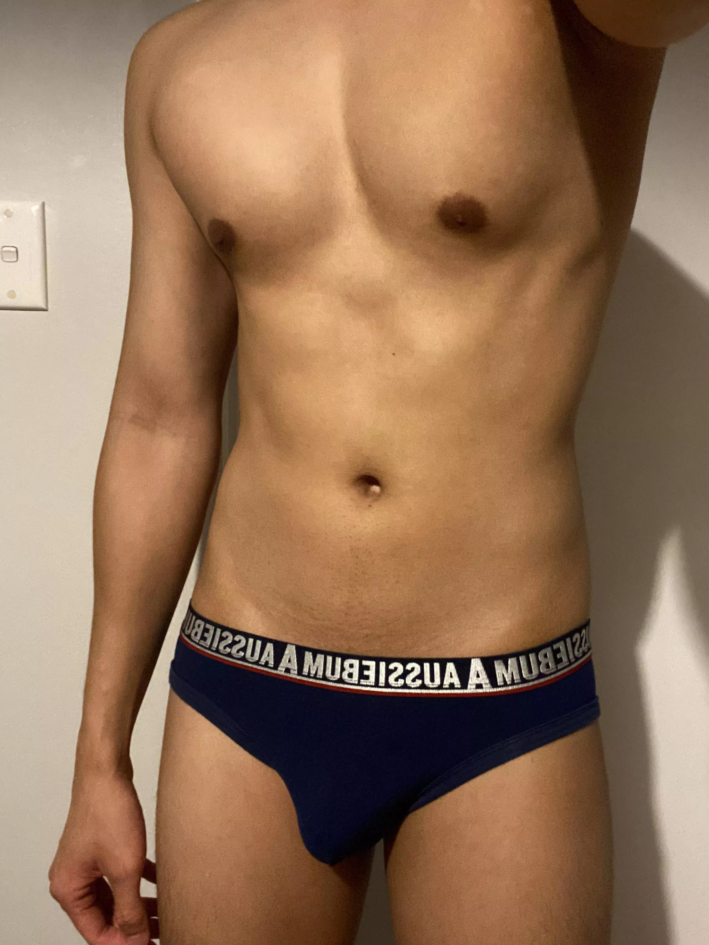Navy blue briefs fresh out of the gym posted by PJYcreek