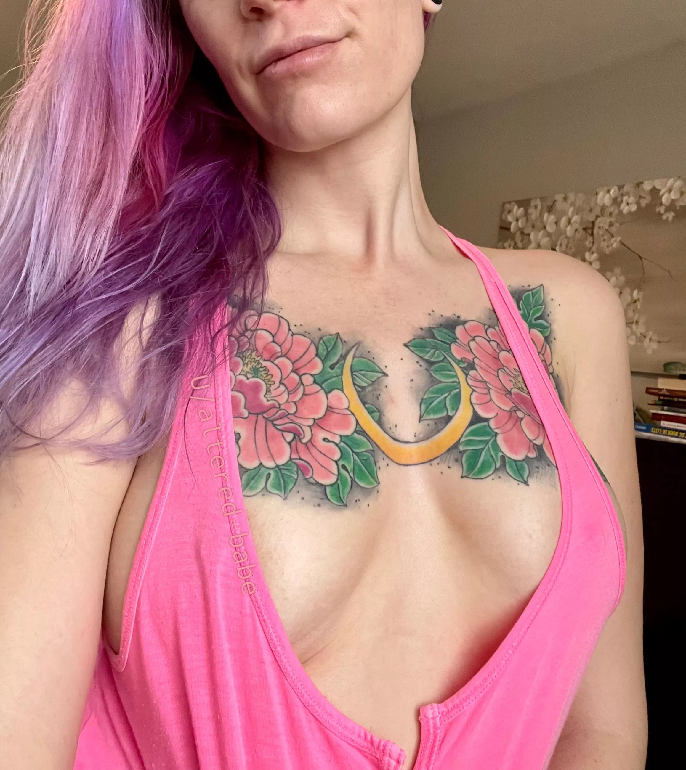 Pink and purple doing me justice posted by Altered-babe