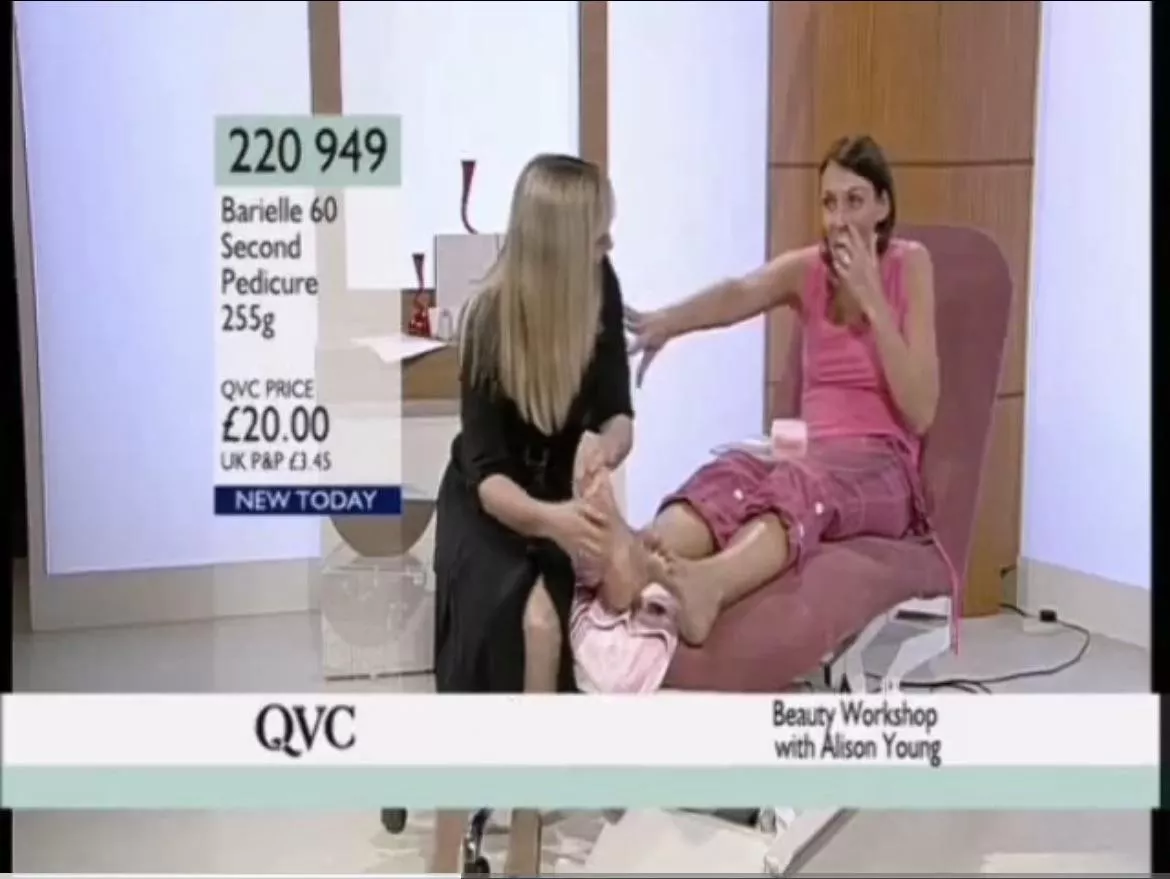 QVC had a lot of pretty feet and tickling init this was before the recording of tv shows and having easy internet access of course which made this golden posted by Sole_stroker_87