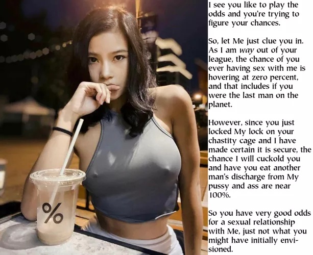 Sex will now be something that She defines. So will your sexuality, sexual preferences and sexual partners. by cbtok