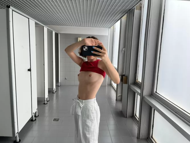 So much fun taking nudes in public… anyone can see you at any point 😇 by MartiniSweet