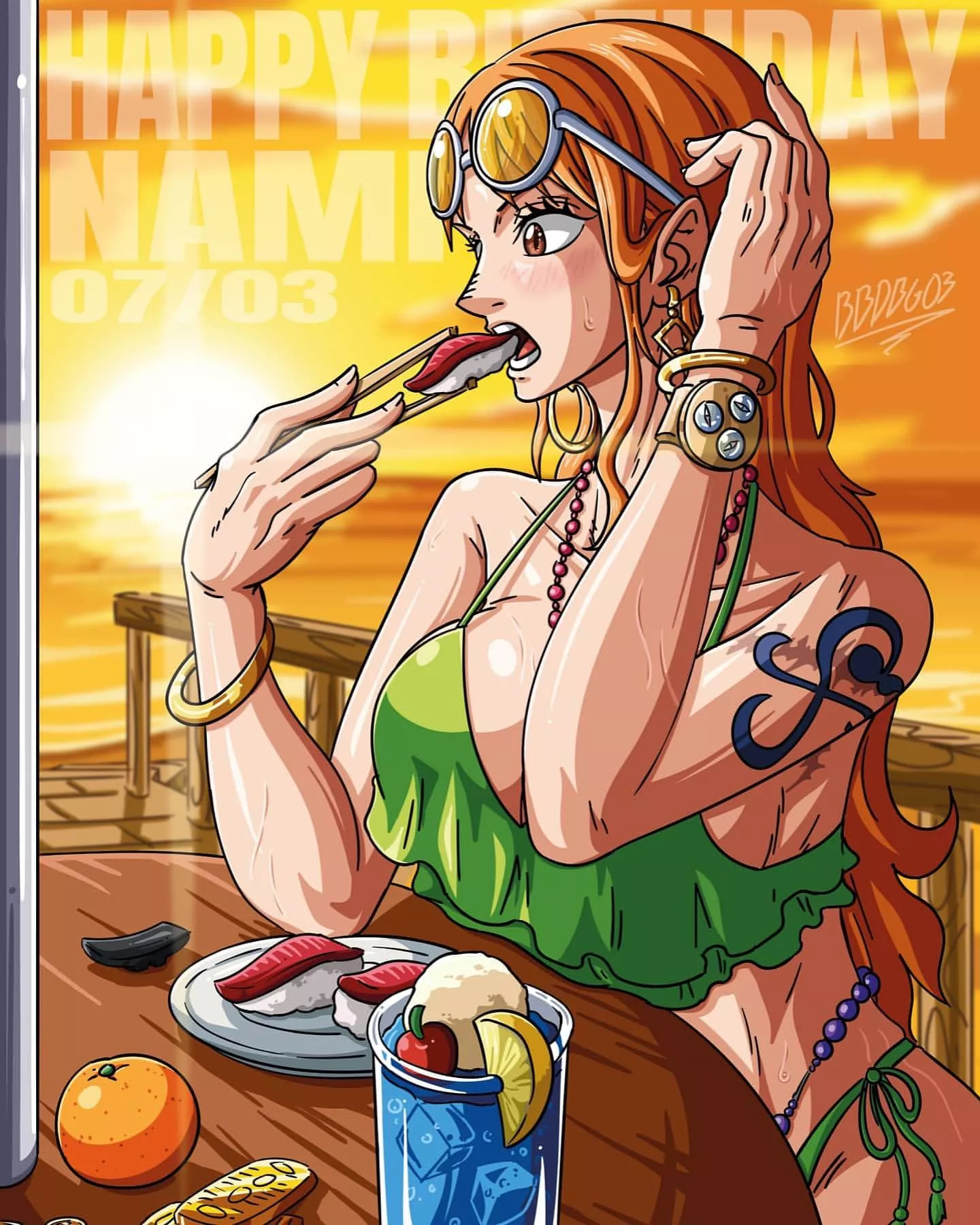 Sweaty nami posted by Apart_History6787