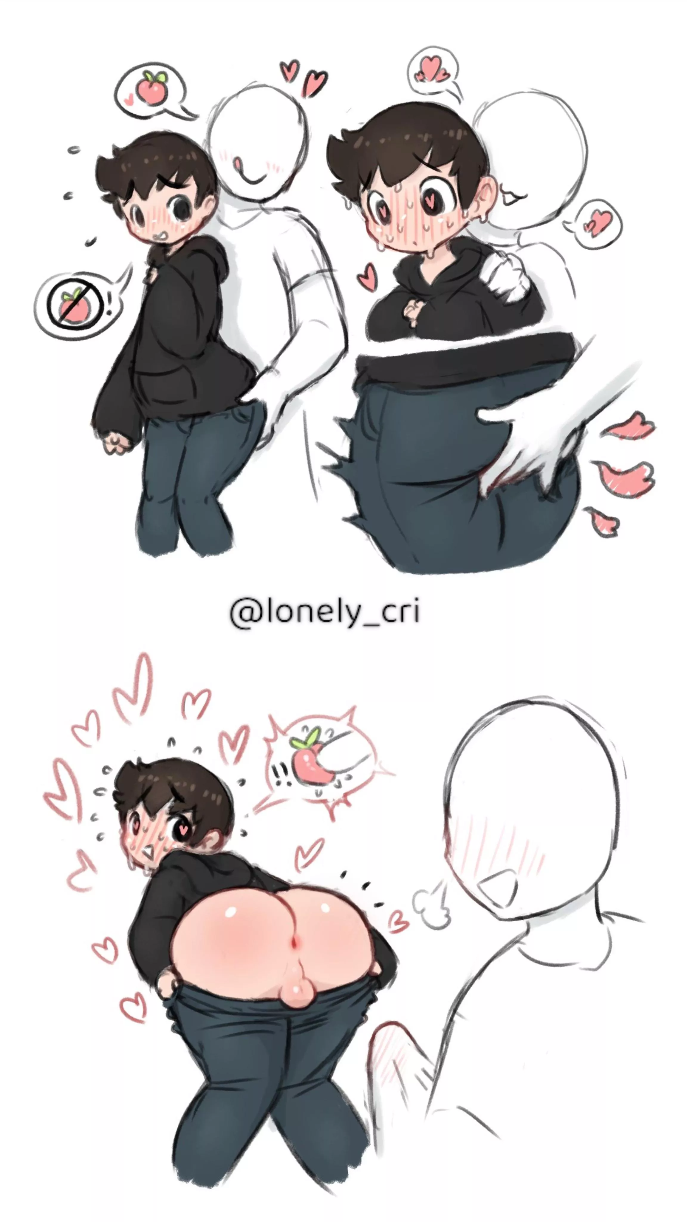 You already got me going so might as well take responsibility! (art by @lonely_cri on TW) posted by raid-that-ass