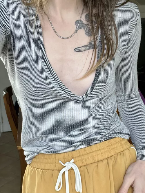 A very small chest in a revealing top by stoneyghostkitten