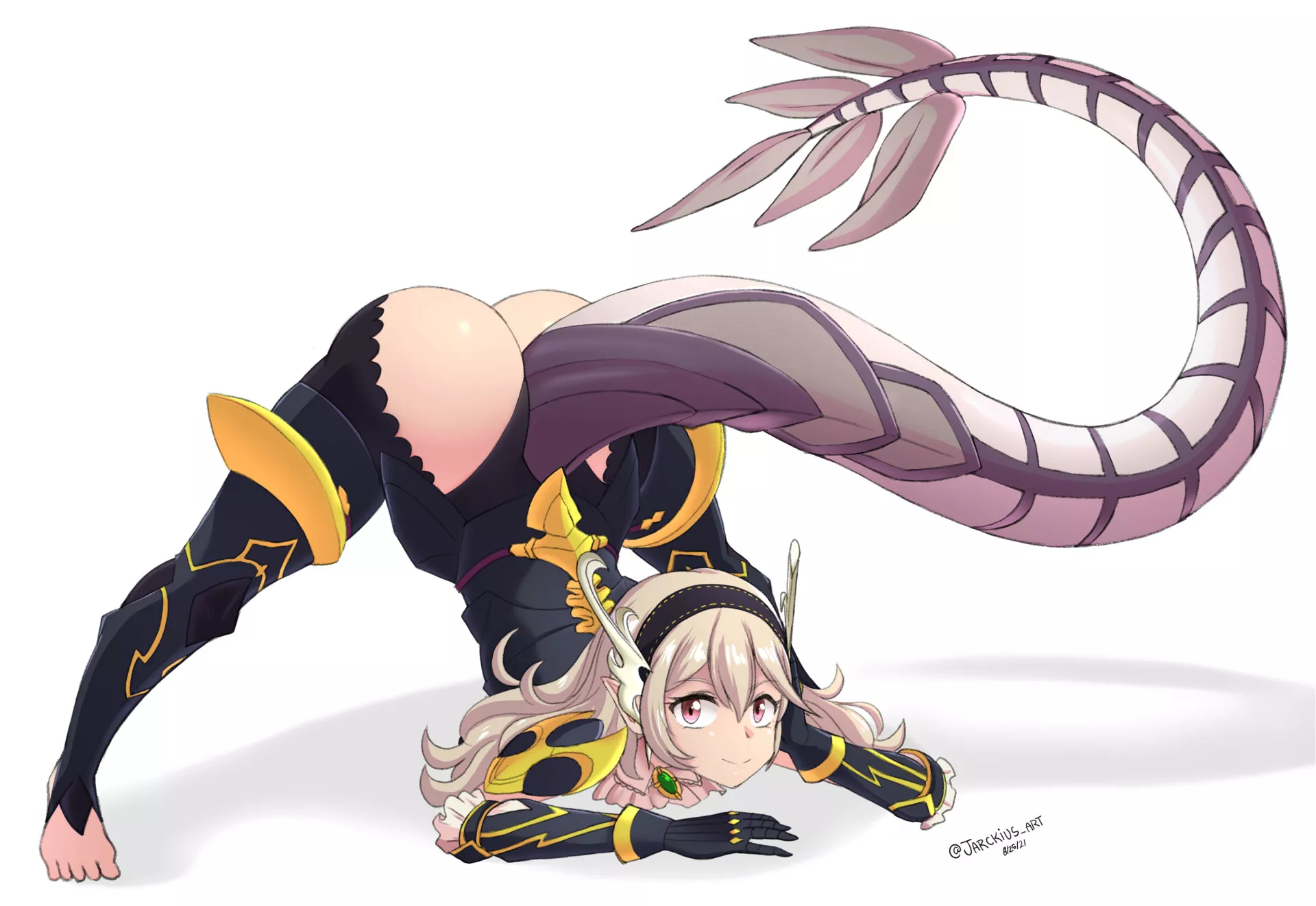 Corrin doing the challenge posted by Eclipse-Sama