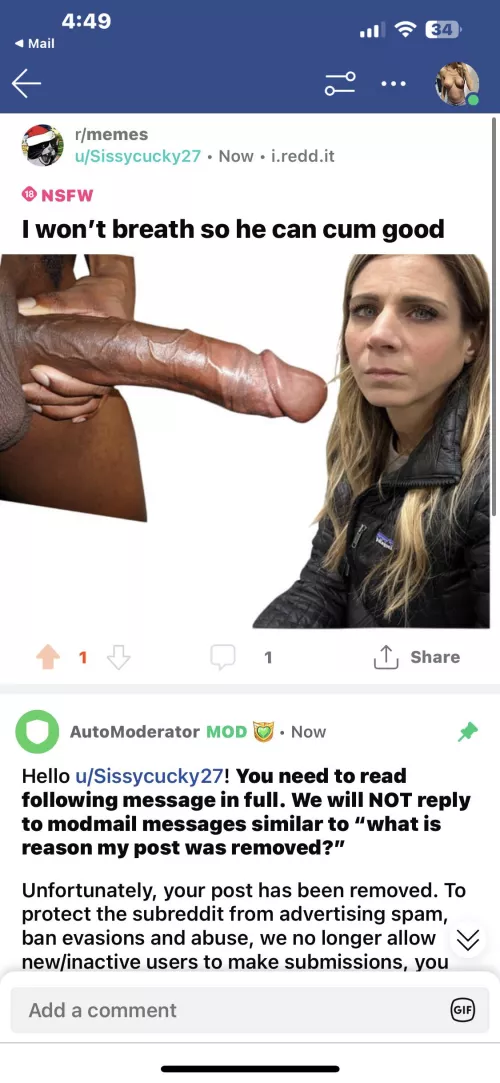 Dad? Brandon begged me to take 15 loads of cum from huge black cocks and I need you to let mom fuck them too! You and Brandon will open wide and eat cum all day! by Sissycucky27