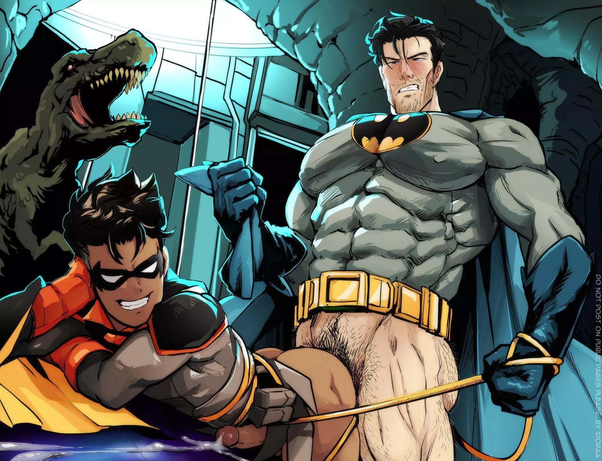 Damian Wayne x Bruce Wayne (Idoraa) posted by triangulumstardust