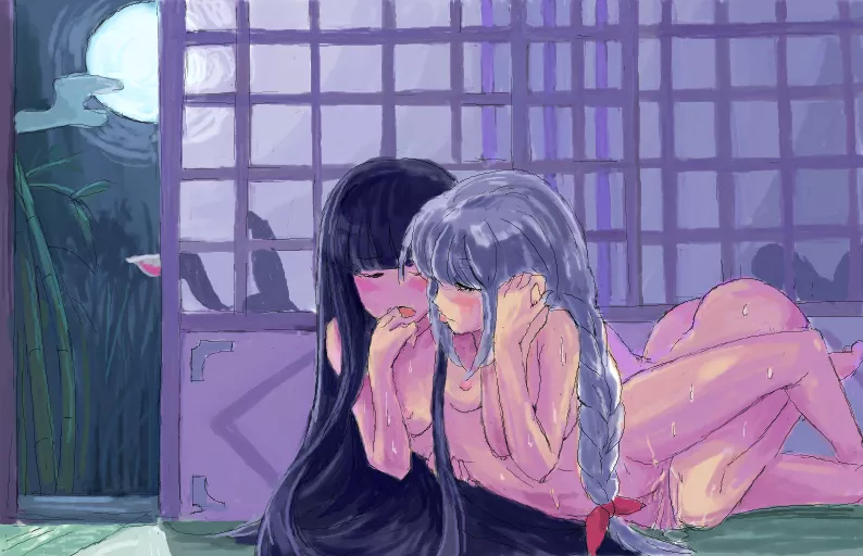 Eirin and Kaguya Love [Yuri] posted by Kylo_Mask