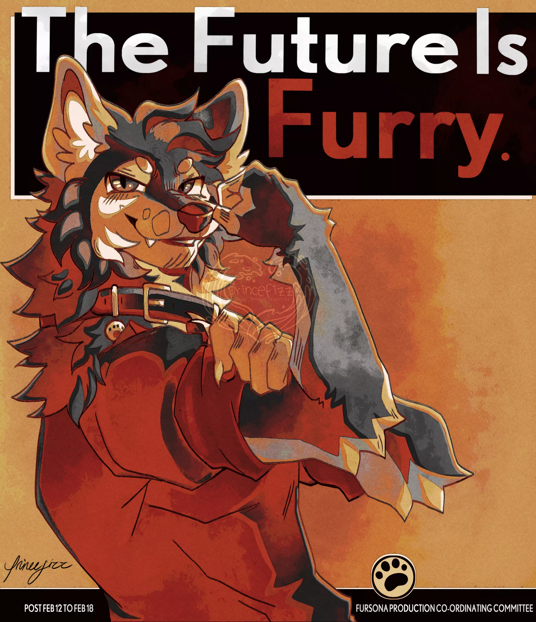 furry propaganda art i was commissioned to do [my art!] posted by seafoamcities