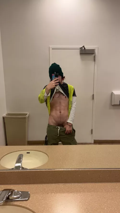 In the public bathroom at work, shhh 🤫 by TheM1lkMan8