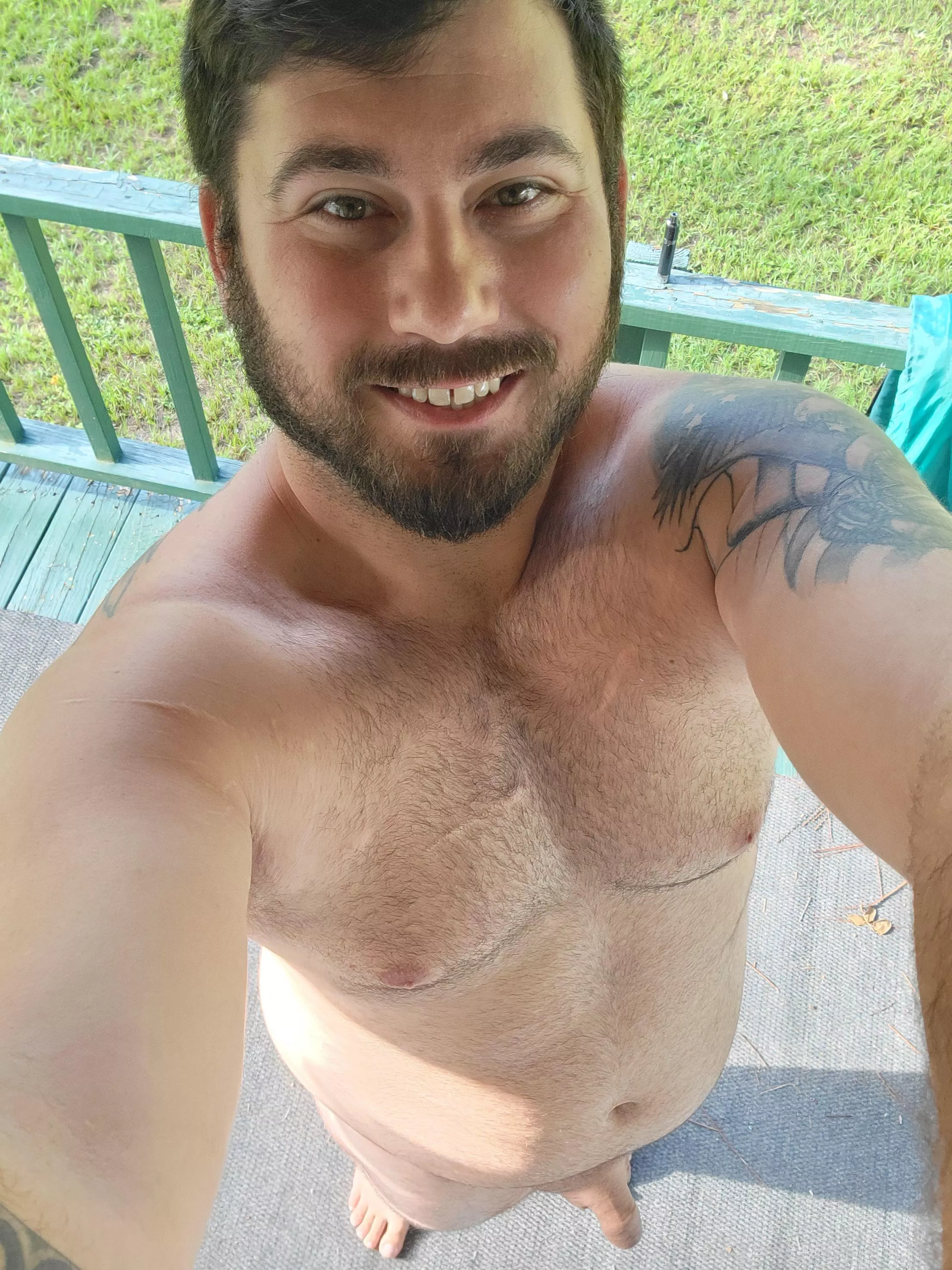 just showing off for the neighbor lady! posted by Bearchief420