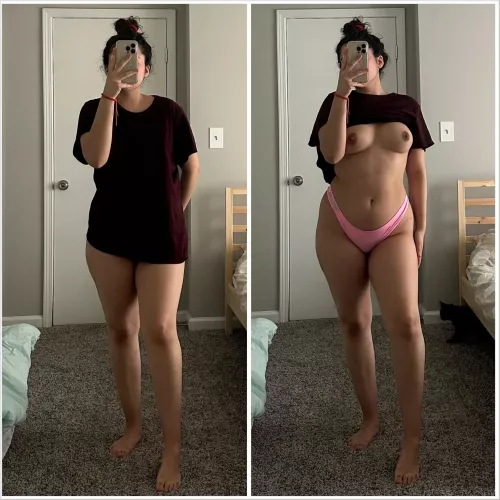 Lazy weekend on/off selfie by squishy_lipsss