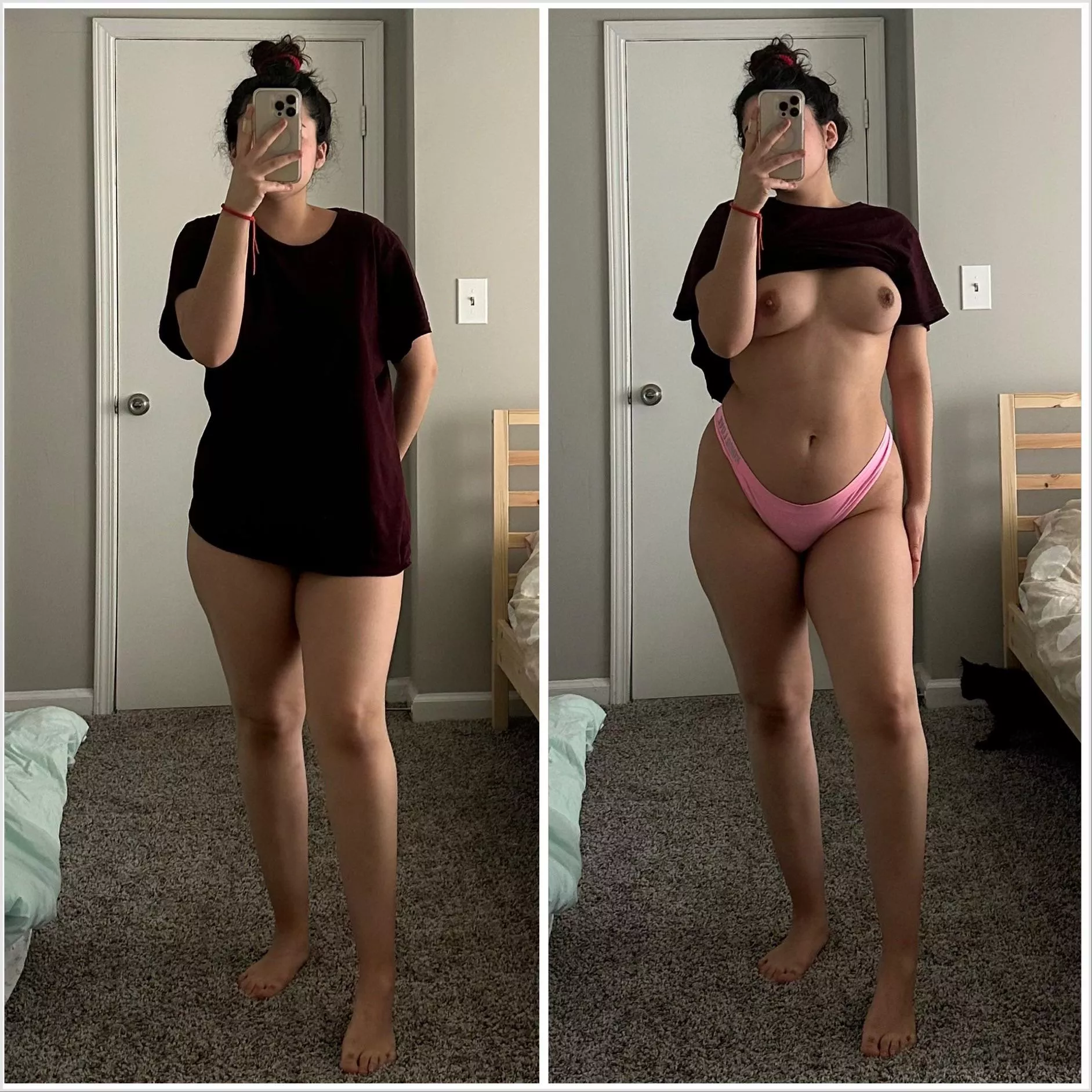 Lazy weekend on/off selfie posted by squishy_lipsss