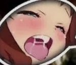 LF Color Source: 1girl, red hair, half-closed eyes, open mouth, blush, face, tongue out posted by Ok_Web7260