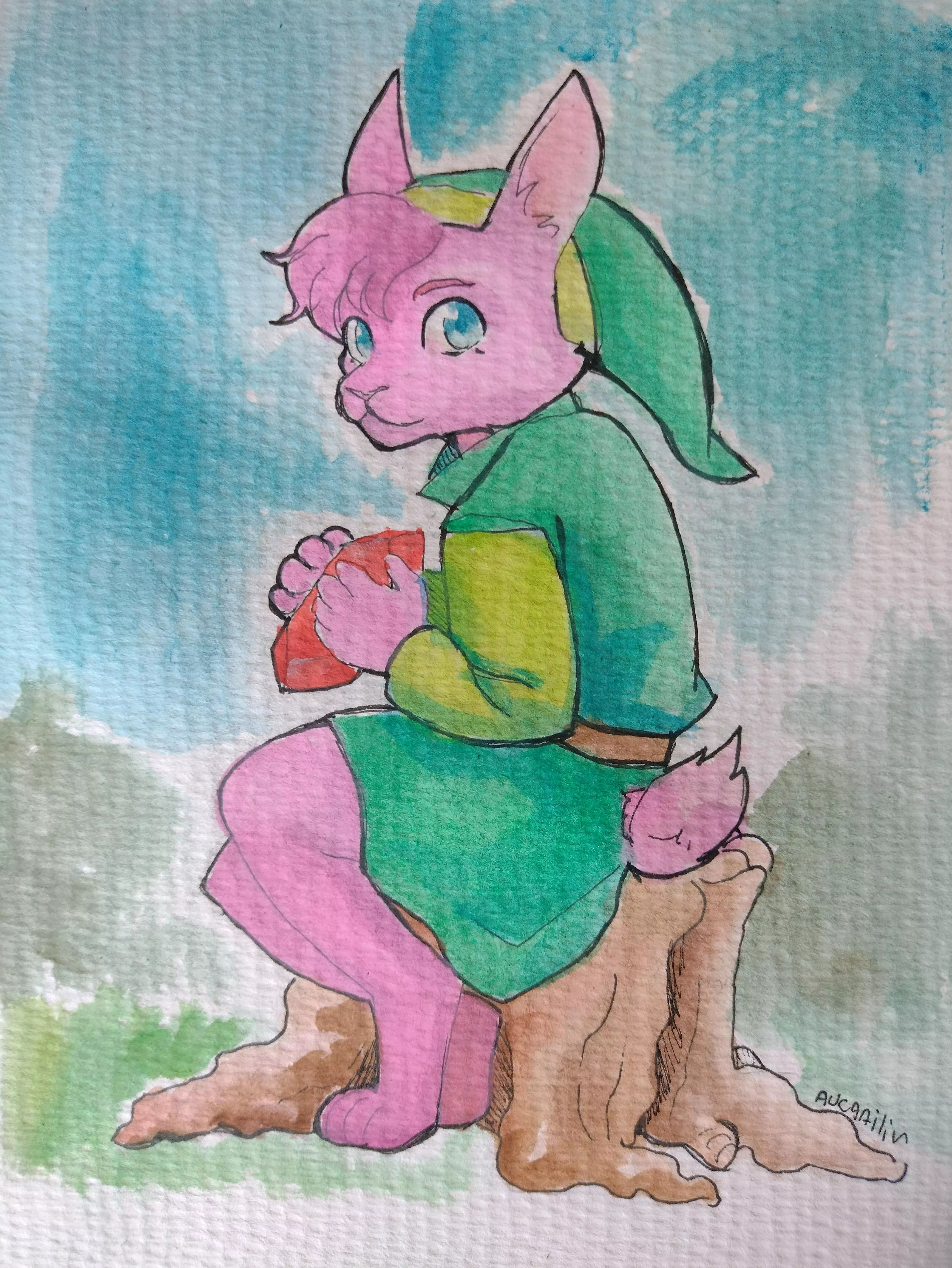link bunny (a link to the past fan art) posted by Aucaailin