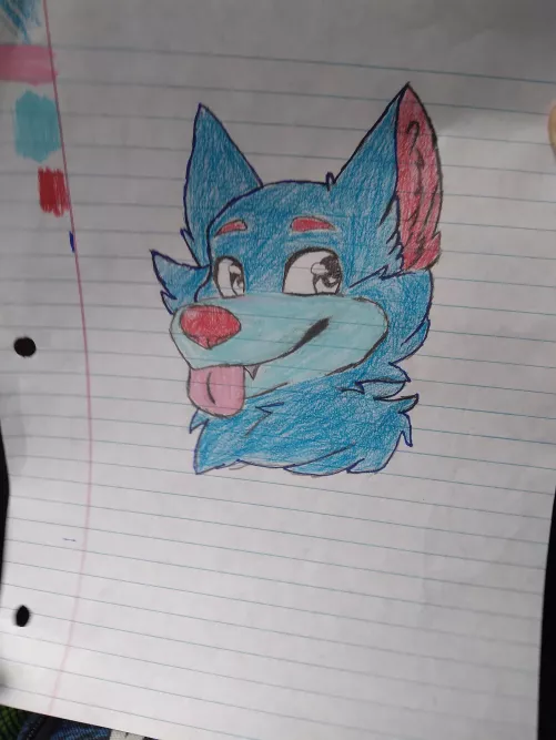 made this lil guy when I was board at school [I took the picture on the bus] by Ok-Dragonfruit7293