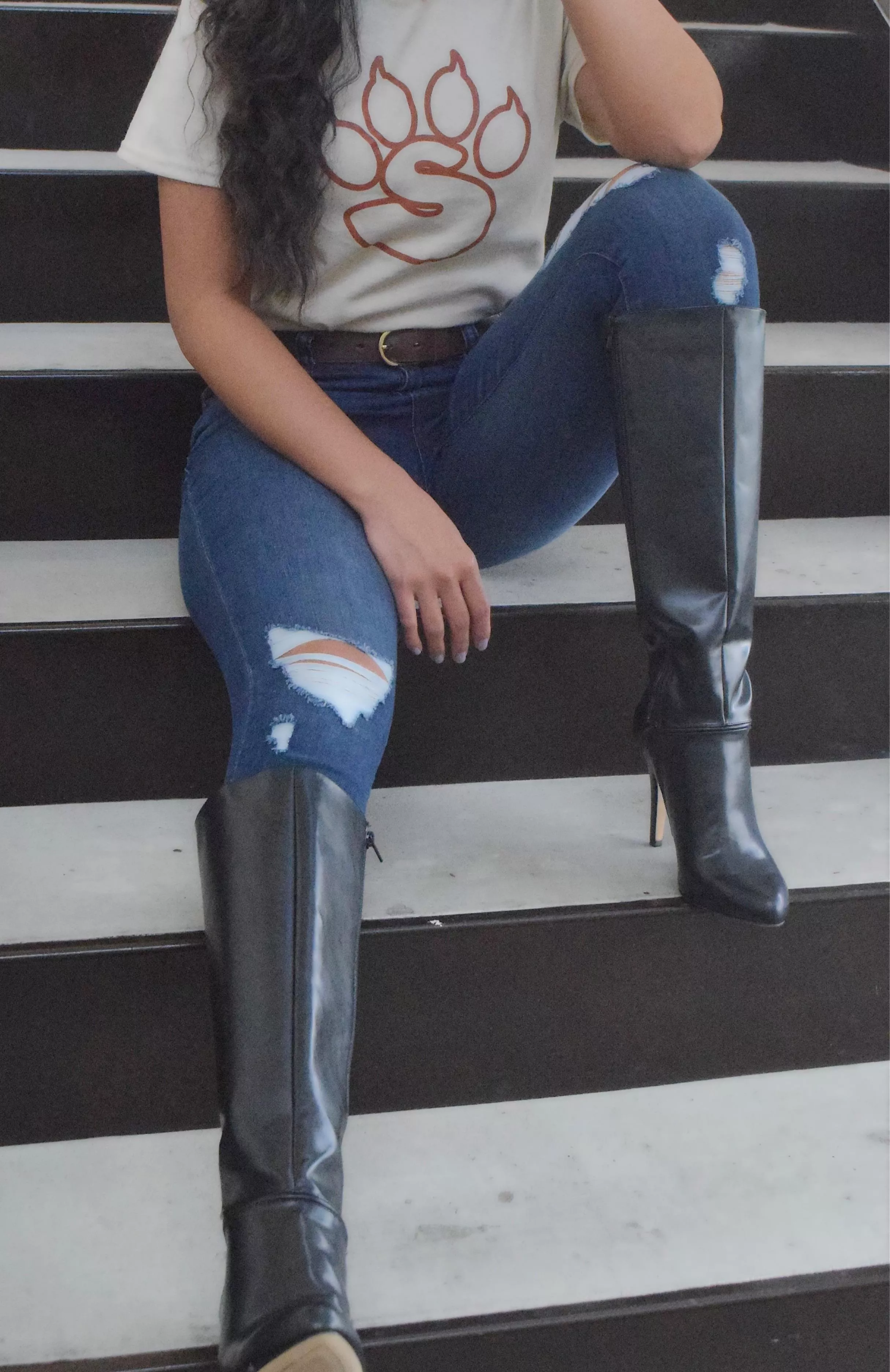 My “darth vader” heels 👢 posted by snkrsafari