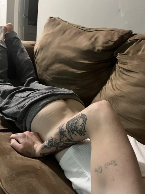 On the couch by fruityp3bblz