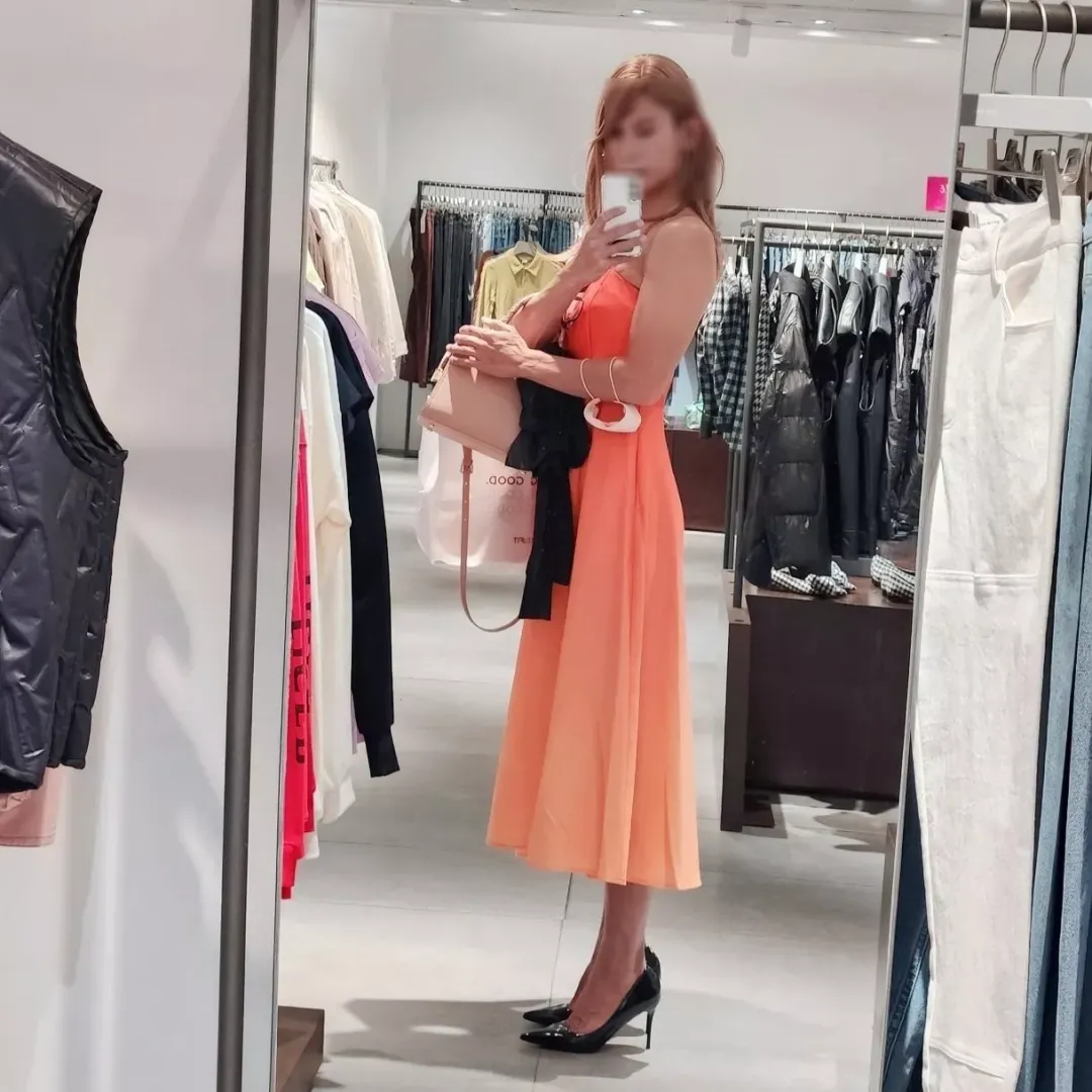 People see me on the street as a sissy whom is dressed up ladylike, seeking acceptance from them. they did not know that I'm all caged and plugged underneath my orange dress with no panties. My body has gotten used to being plugged that it does not try  by Express_Following_34