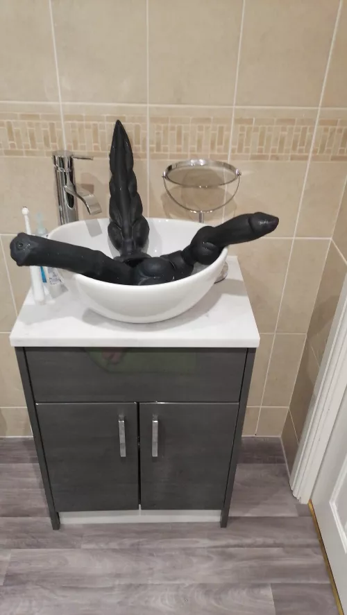 portal to the pleasure dimension opened in my sink can someone help me with this by Matrix-meme