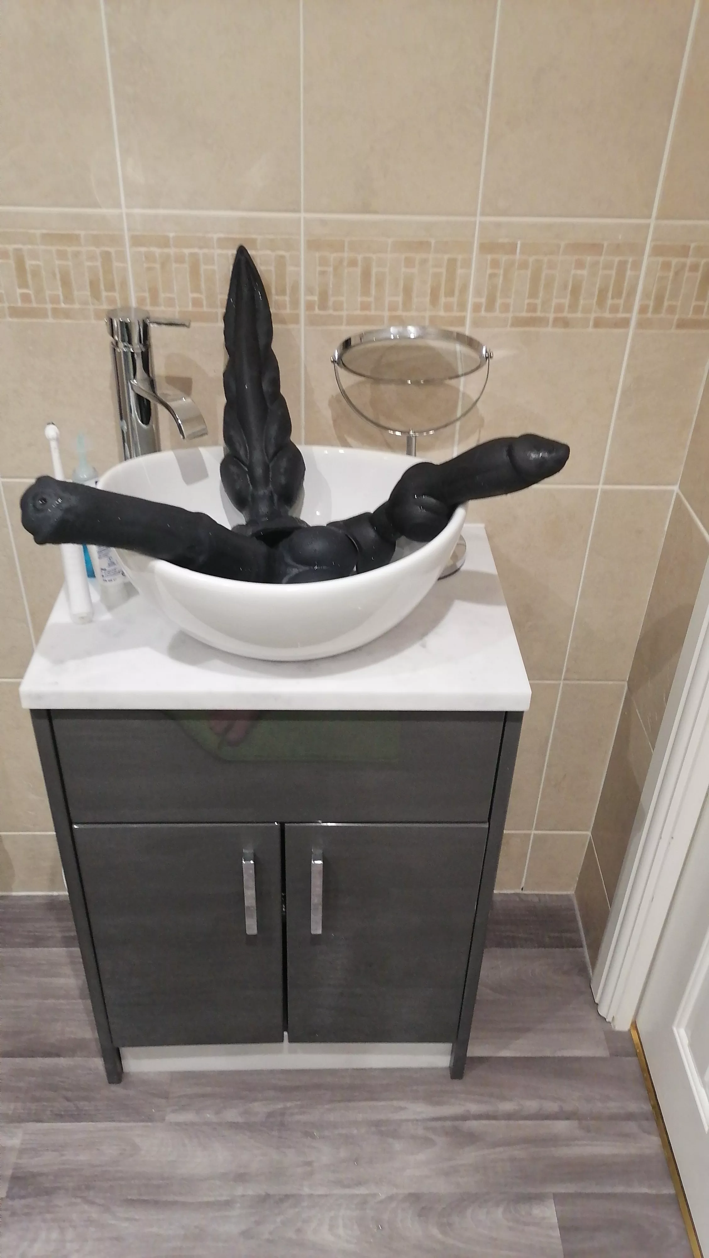 portal to the pleasure dimension opened in my sink can someone help me with this posted by Matrix-meme