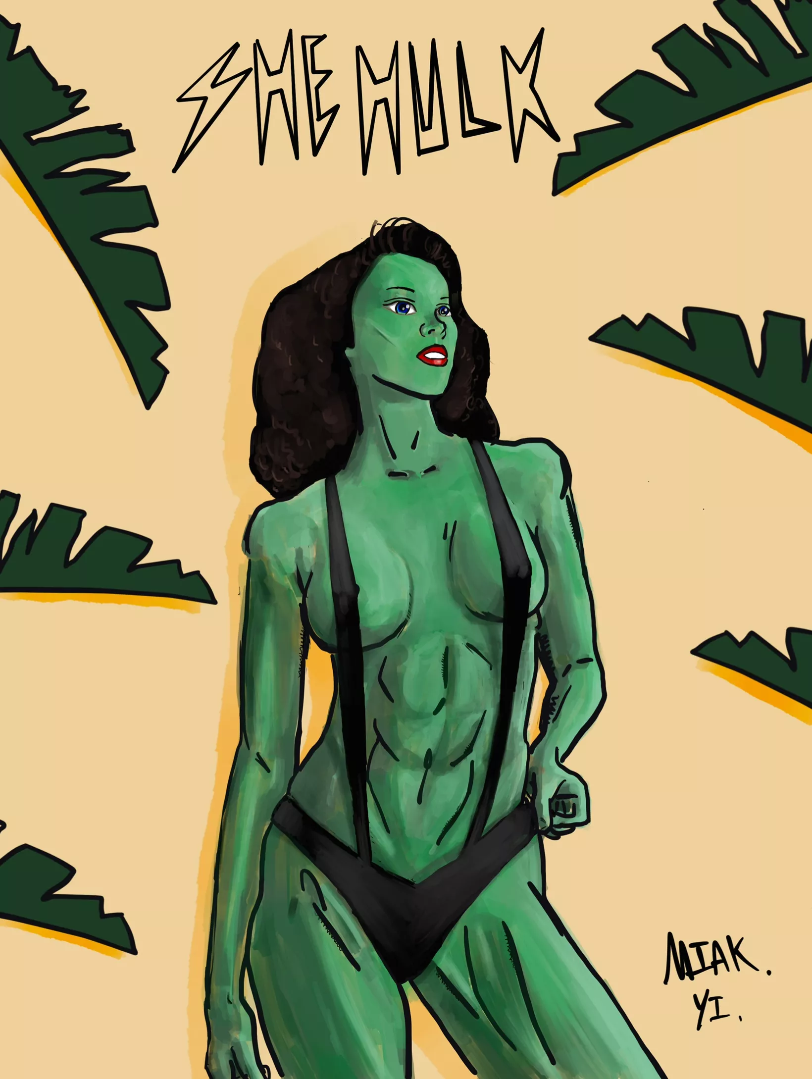 She-Hulk bikini oc. (Miak) [Marvel] posted by miak9999