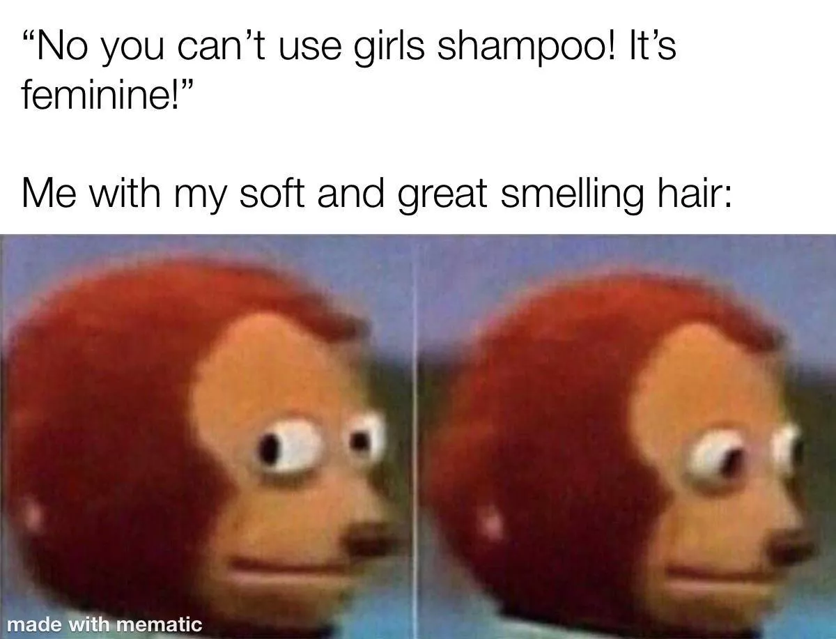 This made me laugh so hard. I love me a guy that smell girly with bouncy locks 😂❤️ posted by lunathegemini