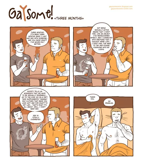 Three Months (Gaysome)[Humour] by PinkyAndTheKink