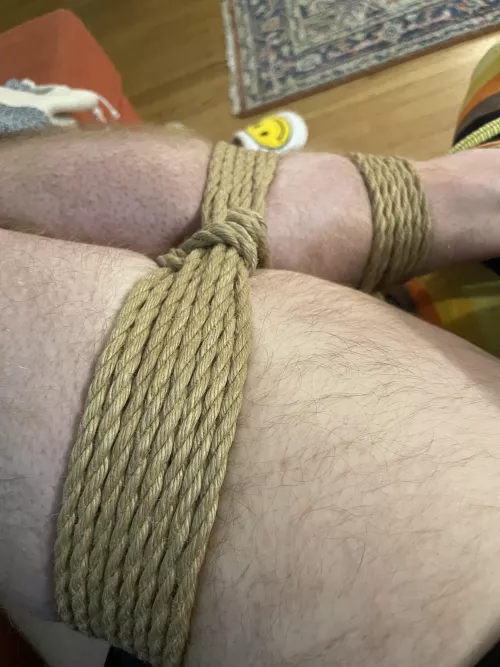 Trying some tight self-ties by topknotcrotchrope
