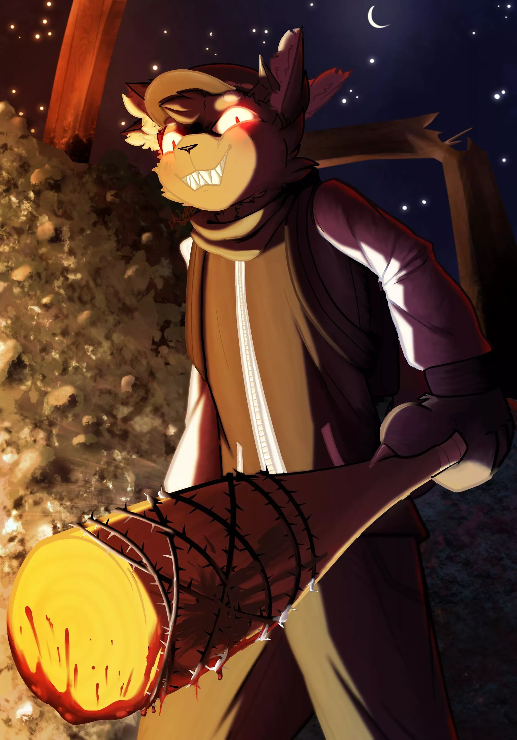 [X] [Small gore warning] “Ready?” - [Art by me] posted by Phant0mWolff