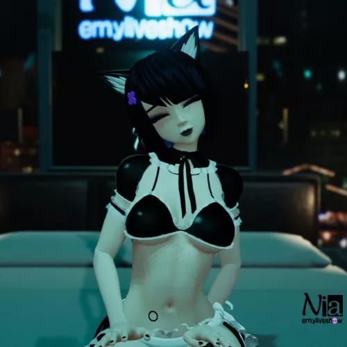 A maid invited you to play a game of lovense chocolates. you wouldn't say no would you? 💙🎁 https://chaturbate.com/emyliveshow by EmyLiveShow