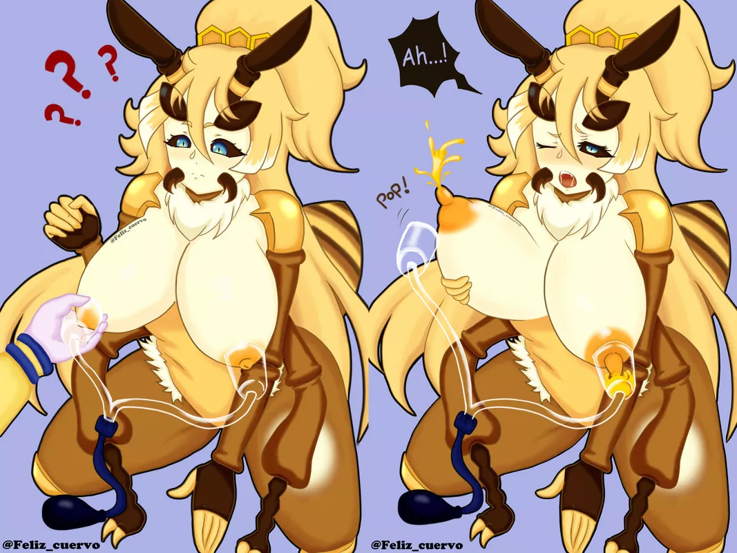 🍯aMilking the bee Feralis 🍯 posted by HappyCrowTavern