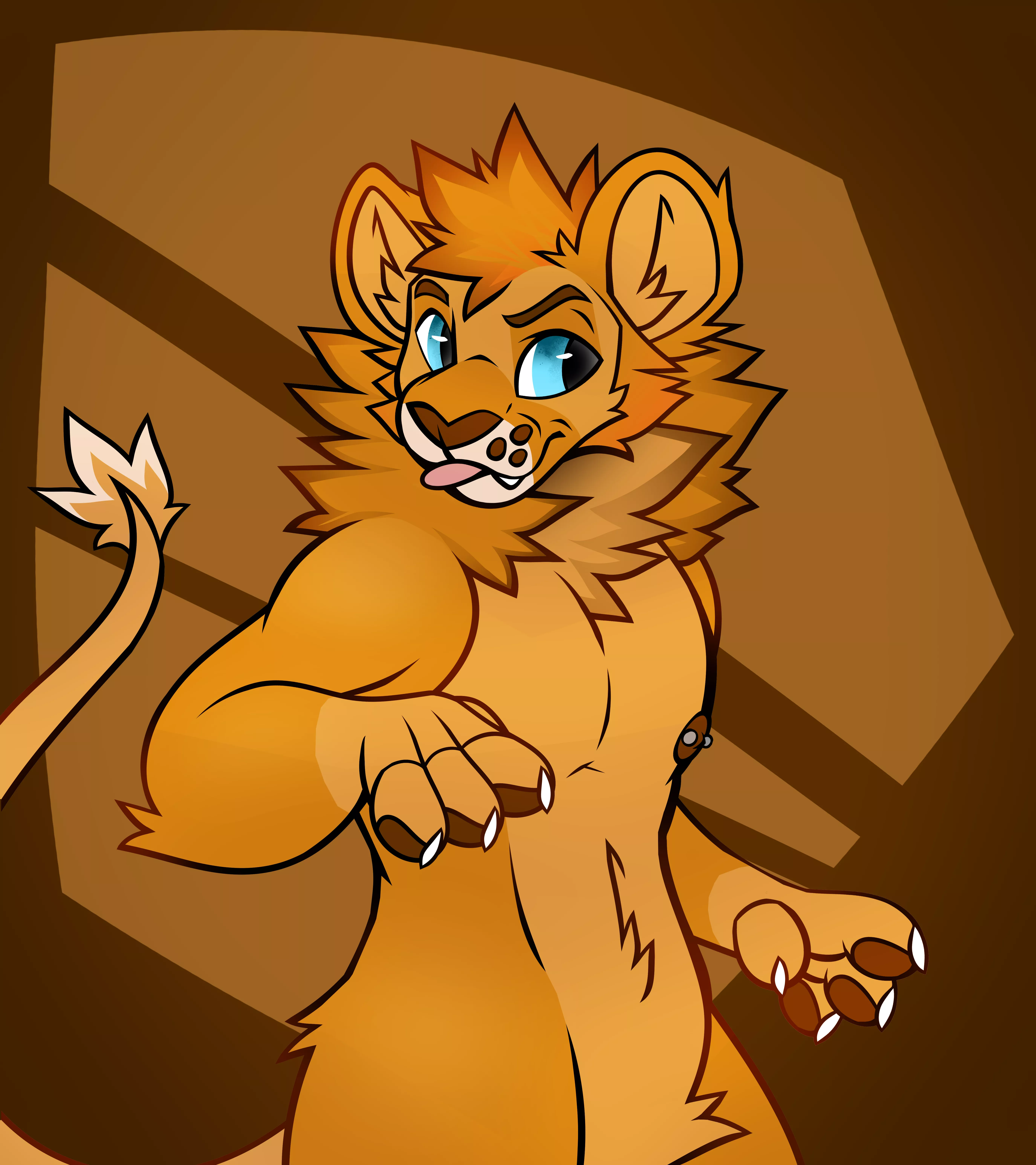Art finished for @real_leo_lion (Art by me/@LakkiTheFox) posted by Ensoguy