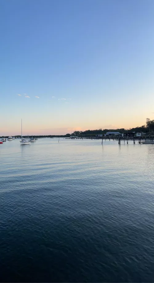 Beautiful sunset at the marina next to the beach by babycino89