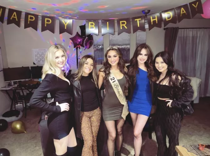 Birthday girl and her birthday bitches by Bigchakoones