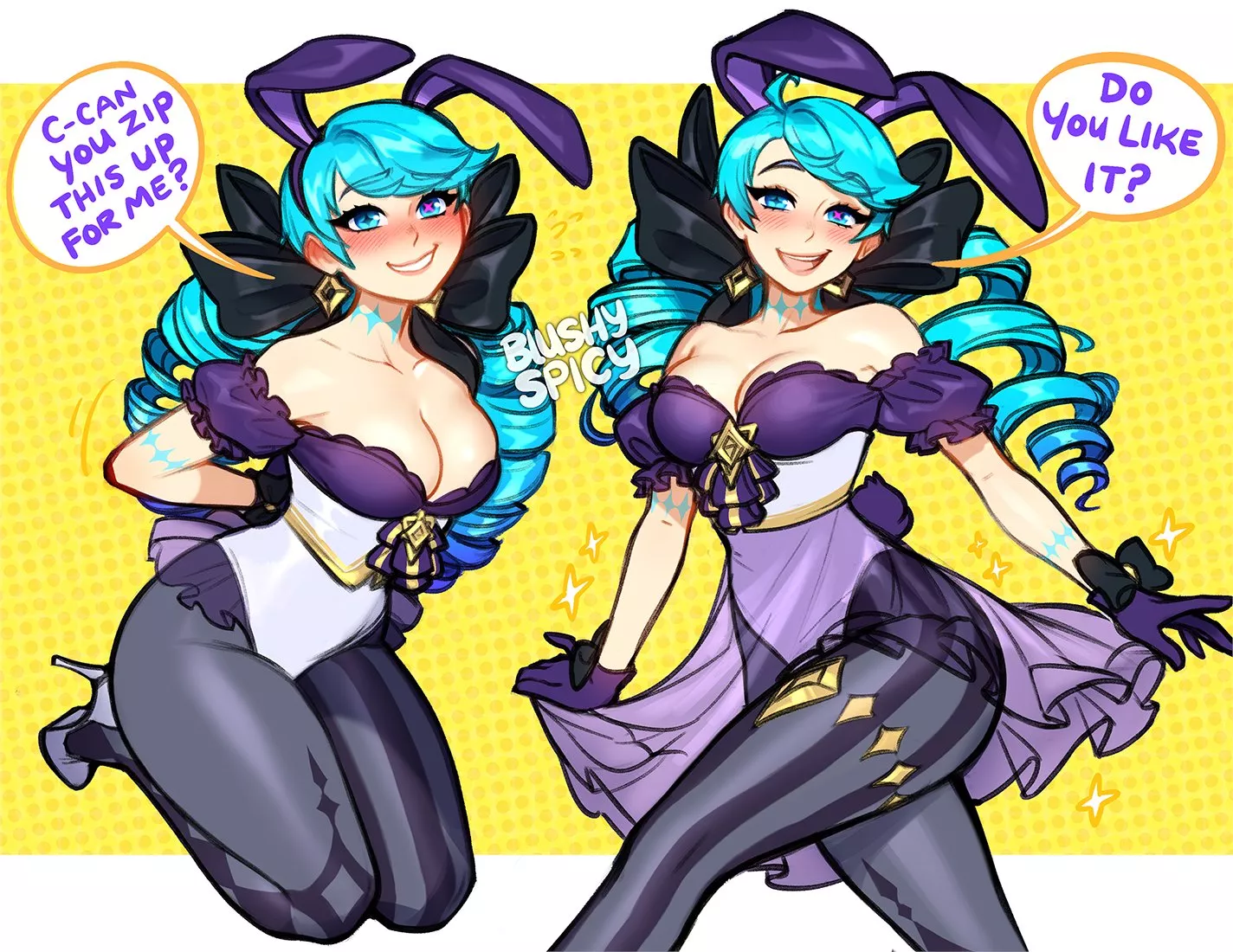 Bunny Gwen (Blushy&Spicy) posted by ThighEclipse